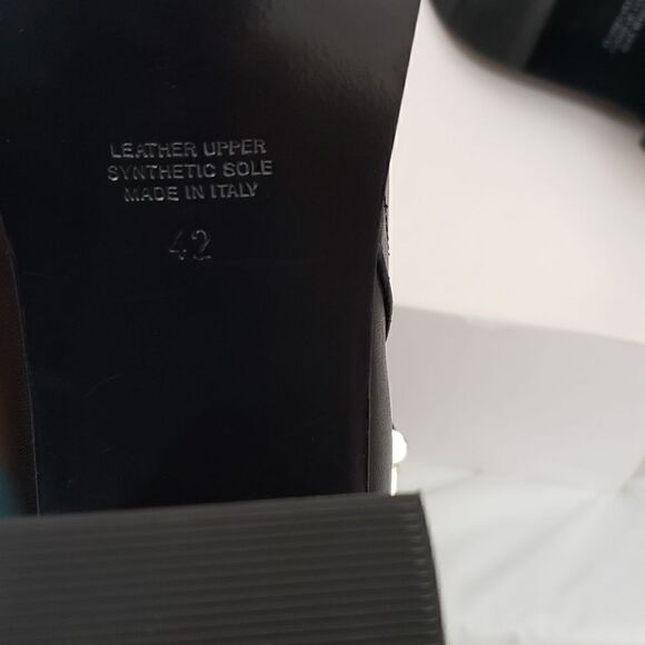 Napoleoni Genuine Leather Ankle Heels Buckle Boots Size 42 or US 11 - Picture 8 of 8